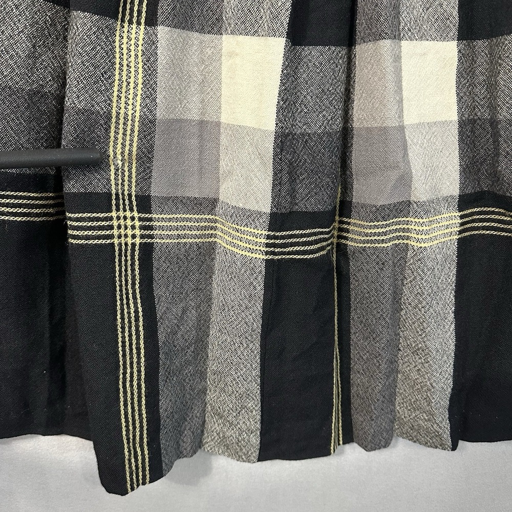 Vtg Jack Winter Tartan Plaid Midi Skirt Wool Preppy Womens 10 Waist 26" READ - Picture 5 of 14